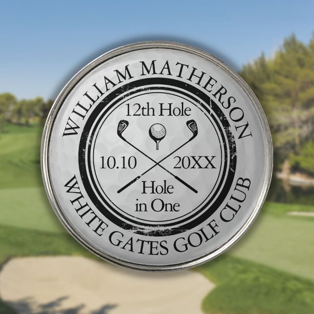 Hole in One Stamp Golf Ball Custom Golf Ball Marker (Hole in One Stamp Golf Ball Custom Golf Ball Marker)