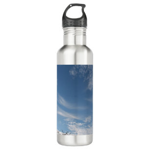 Hole in the clouds stainless steel water bottle