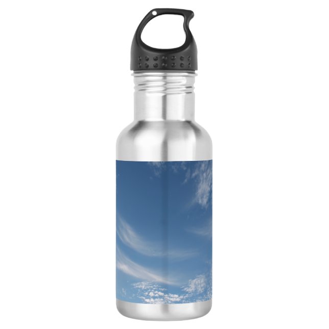 Hole in the clouds stainless steel water bottle (Front)