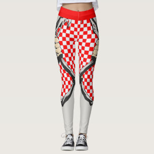 Hole in the fabric and the Croatian colors Leggings
