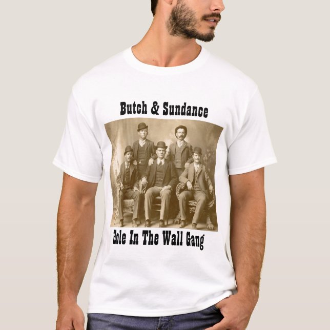 Hole In The Wall Gang Butch Cassidy & Sundance Kid T-Shirt (Front)