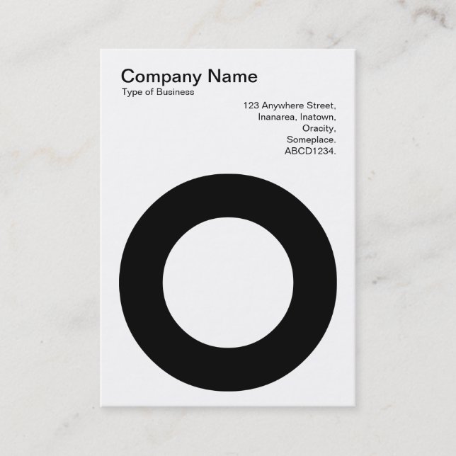 Holed Circle Business Card (Front)