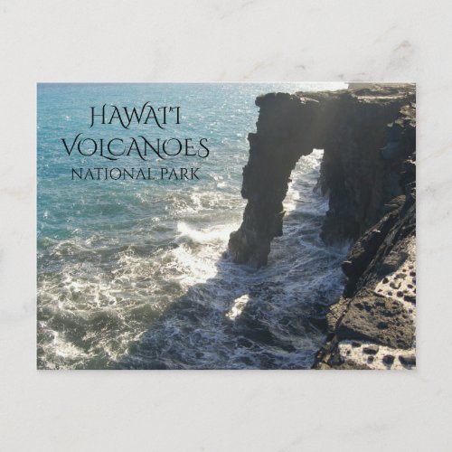 Holei Sea Arch Hawaii Volcanoes National Park Postcard