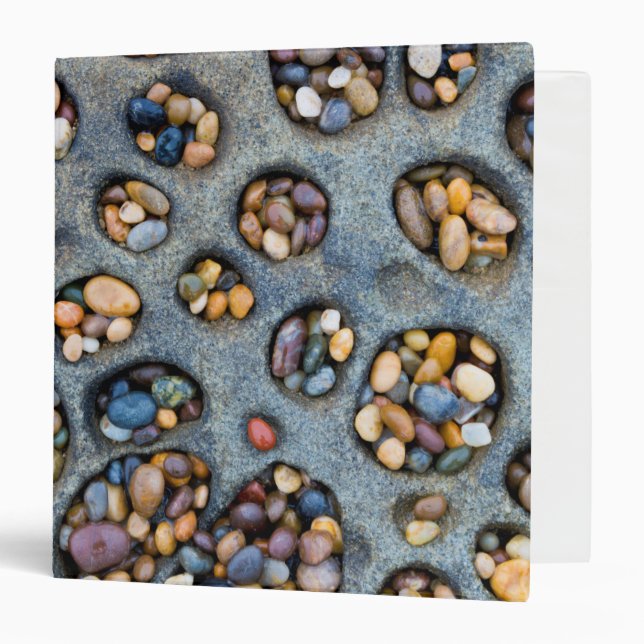 Holes filled with pebbles, CA 3 Ring Binder (Front/Inside)
