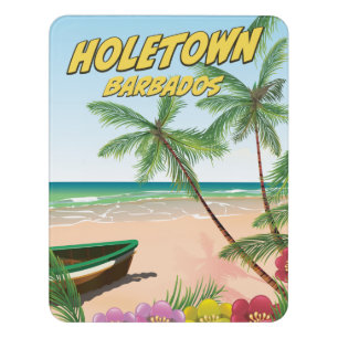 Holetown Barbados Door Sign