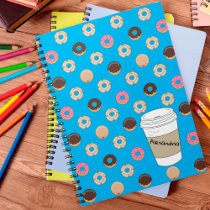 Holey Doughnuts Custom Coffee Cup Notebook