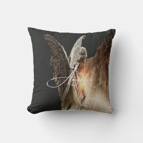 Holey Spirit Guardian Angels Throw Pillow