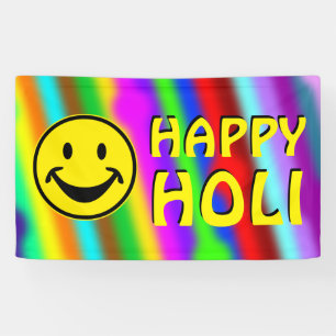 HOLI colored soft Stripes - your ideas Banner