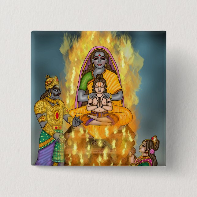 Holi Festival Button (Front)