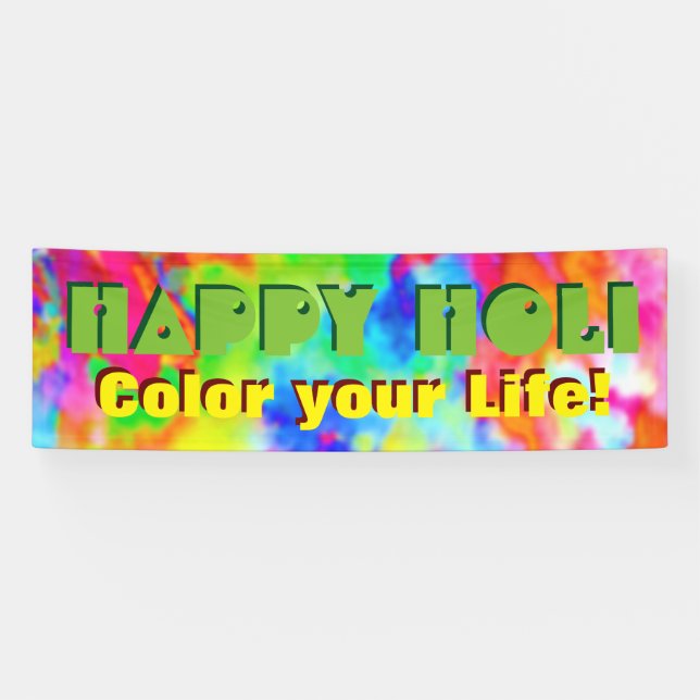 HOLI Festival of Colors + your ideas Banner (Horizontal)