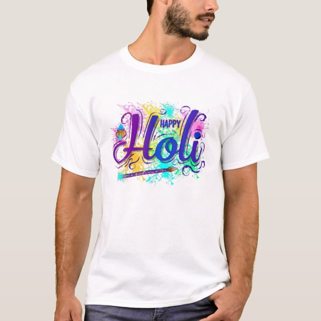 Holi Festival Of Spring Colors And Love T-Shirt (Front)