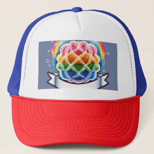 Holi Splash Cap Add a Pop of Color to Your Celeb Trucker Hat