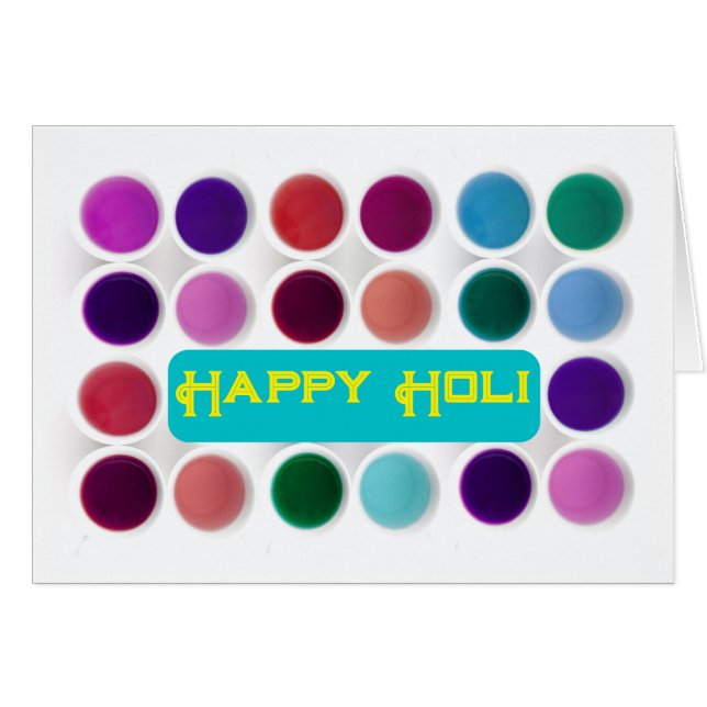 Holi Spring Festival Color Dye Pots (Front Horizontal)