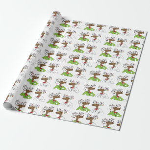 Holiday 2 Moose Wrapping Paper