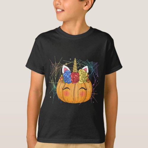 Holiday 365 Halloween Unicorn Pumpkin T_Shirt