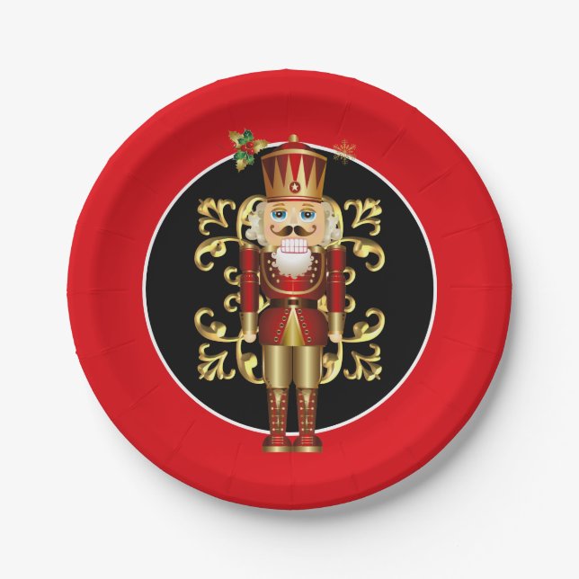 Holiday 7" Paper Plates-Nutcracker Plates (Front)