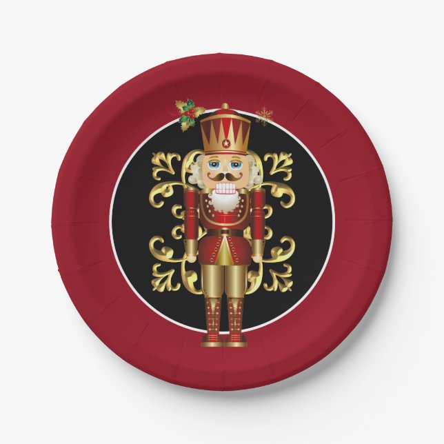 Holiday 7" Paper Plates-Nutcracker Plates (Front)