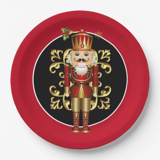 Holiday 9" Paper PlatesNutcracker Paper Plate