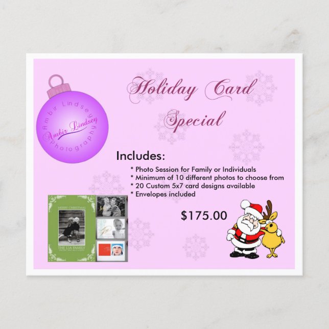 Holiday Ad Cards .. Flyer (Front)