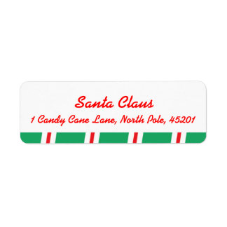 Christmas North Pole Santa Claus Shipping, Address, &amp; Return Address ...