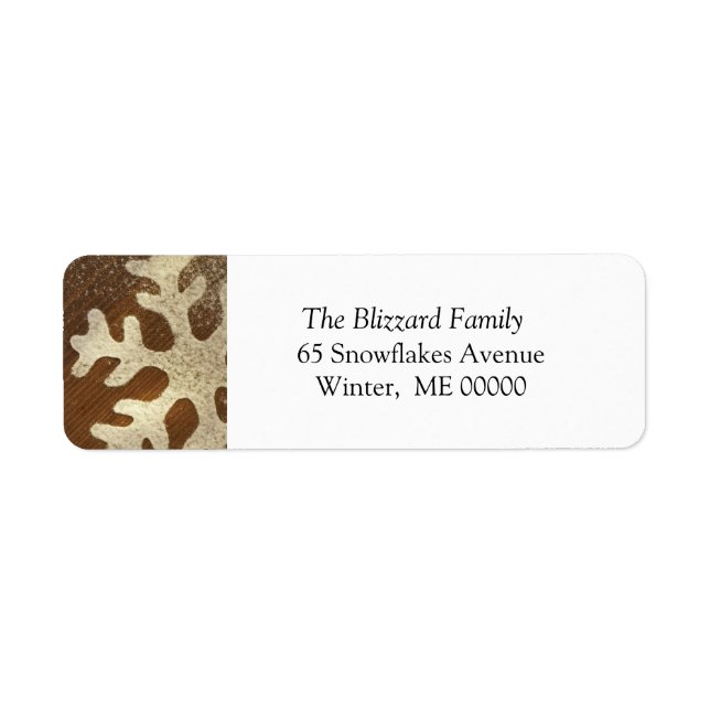 Holiday  Address Label Sticker (Front)