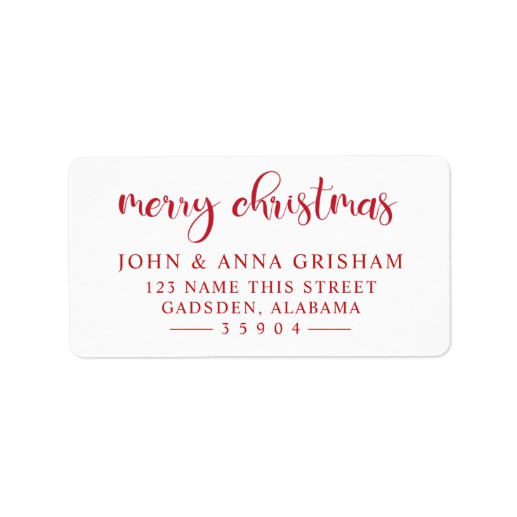 Holiday Address Labels Zazzle