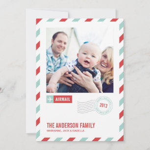HOLIDAY AIRMAIL HOLIDAY PHOTO CARD