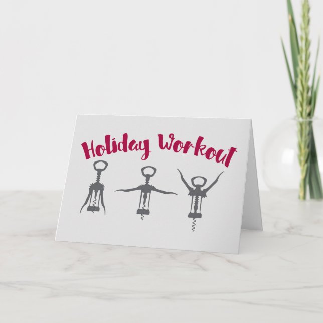 Holiday Alcohol Workout Card (Front)