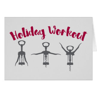 Holiday Alcohol Workout Card