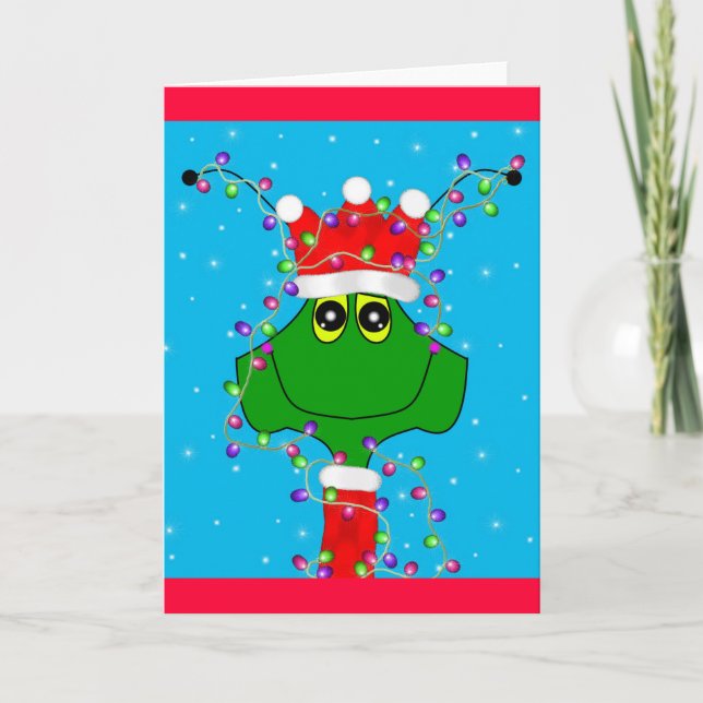 Holiday Alien Card (Front)
