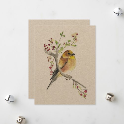 Holiday American Goldfinch Bird