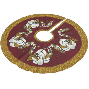 Holiday Angel Brushed Polyester Tree Skirt
