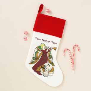 Holiday Angel Christmas Stocking