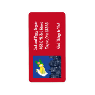 Holiday Angel Return Address Label