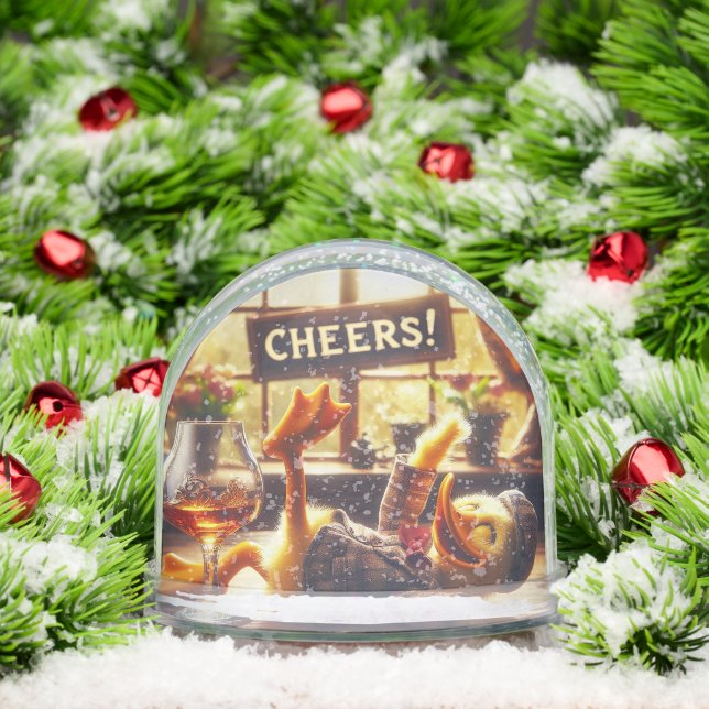 HOLIDAY ANIMATED DUCK SNOW GLOBE (Christmas)