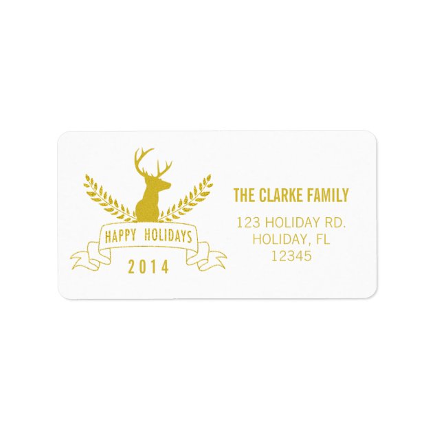 Holiday Antlers | Holiday Address Label