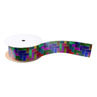 Holiday/Anytime Classy Stain-Glass Ribbon 1.5