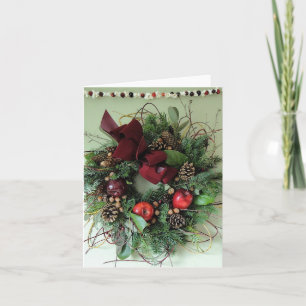 Holiday Apple Wreath Card