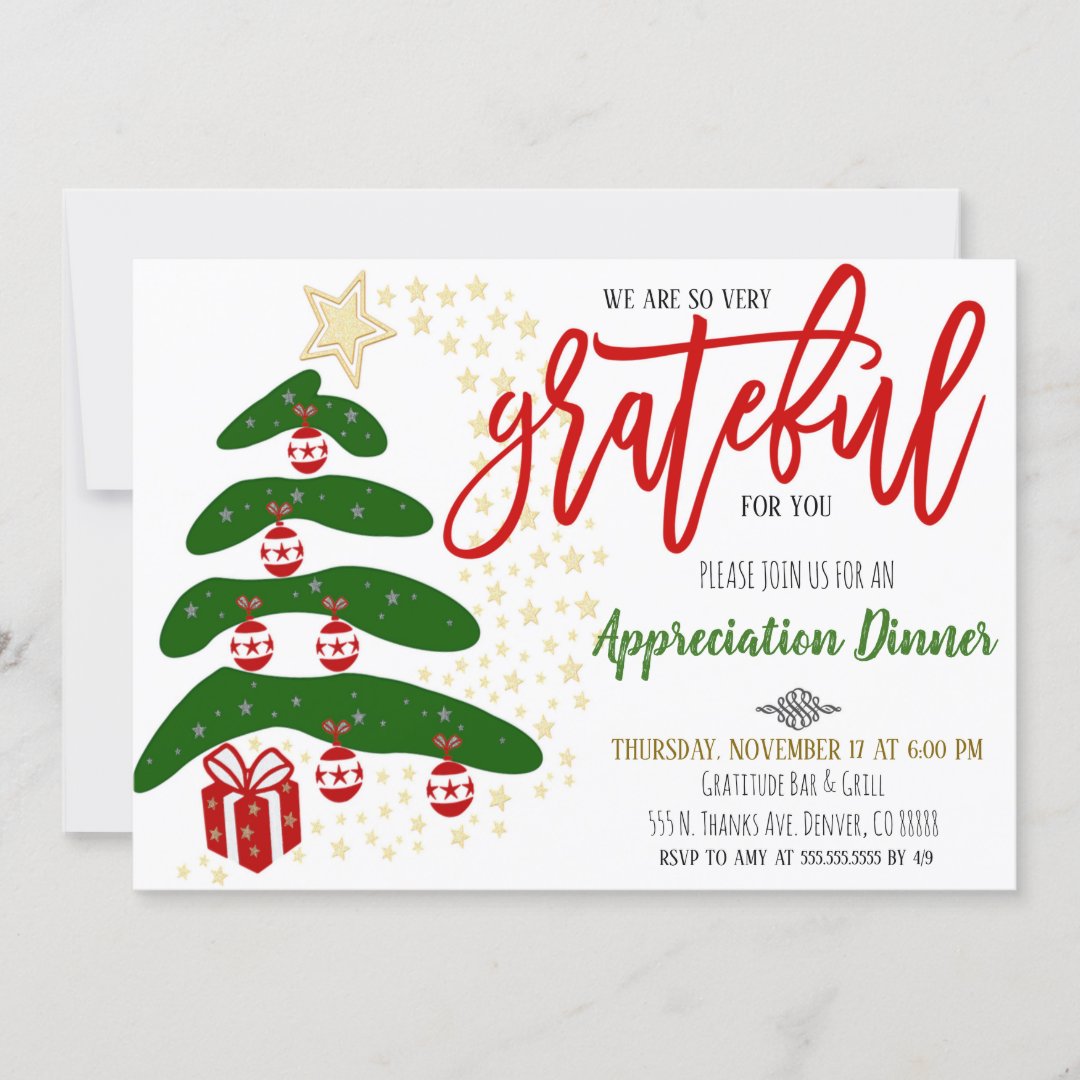 Holiday Appreciation Invitation, Corporate Invitation | Zazzle