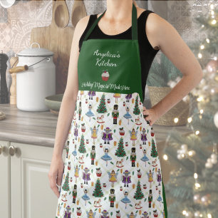 Holiday Apron feat. Nutcracker Ballet characters