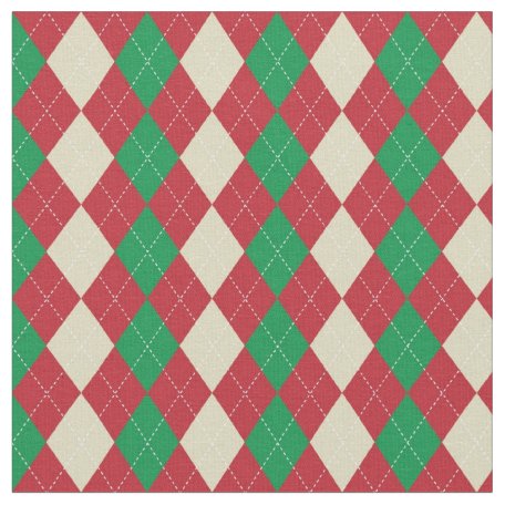 Grey Argyle Fabric | Zazzle