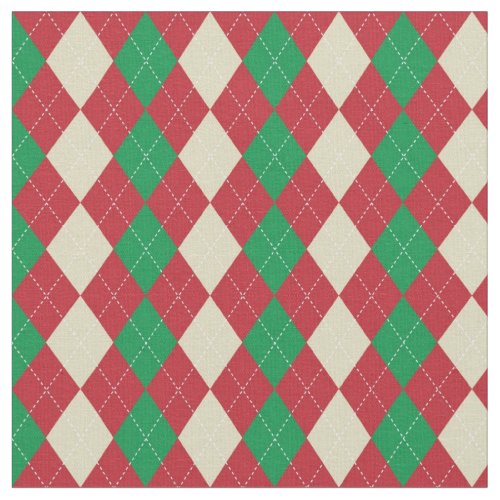 Holiday Argyle Pattern Fabric