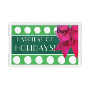 HOLIDAY ART DECO ACRYLIC TRAY
