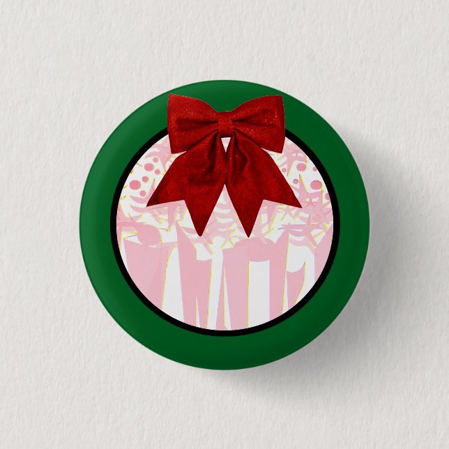 HOLIDAY ART DECO BUTTON (Front)