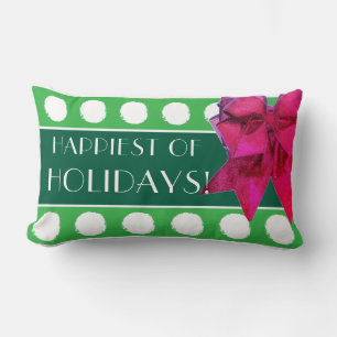 HOLIDAY ART DECO LUMBAR PILLOW