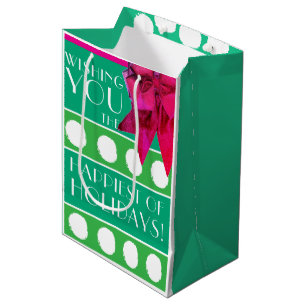 HOLIDAY ART DECO MEDIUM GIFT BAG
