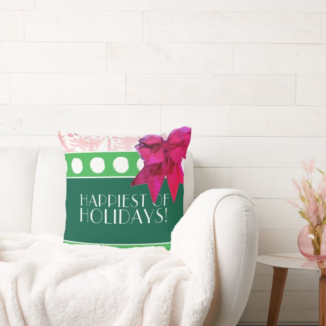 HOLIDAY ART DECO THROW PILLOW (Couch)