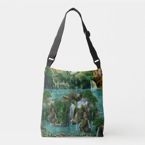 Holiday at the Magical Fantasy Lake Crossbody Bag