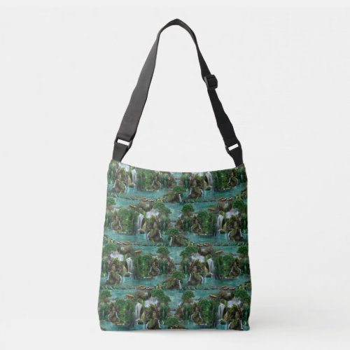 Holiday at the Magical Fantasy Lake Crossbody Bag