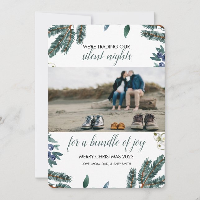 Holiday baby announcement (Front)